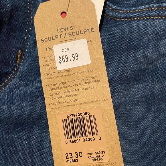 Levi’s high-rise sculpt skinny jeans BNWT - Picture 3 of 5